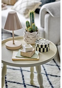 Veioză bej LED cu intensitate reglabilă cu abajur din metal (înălțime 28 cm) Lianna – Bloomingville