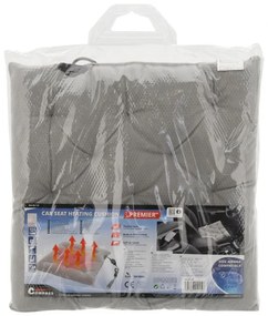 Pernă de scaun încălzită cu termostat - 12V, gri