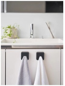 Suport pentru prosoape de bucătărie negru autoadeziv din plastic Film Hook – YAMAZAKI