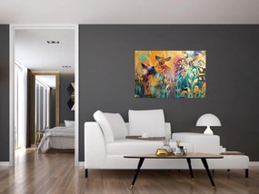 Tablou - Pictura abstractă a naturii (90x60 cm)