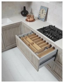 Organizator de tacâmuri negru 48 x 47 cm Wood Line – Elletipi