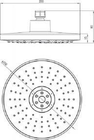 Peonia dispersor fix rotund - anticalcar 200 mm NAC_03EK