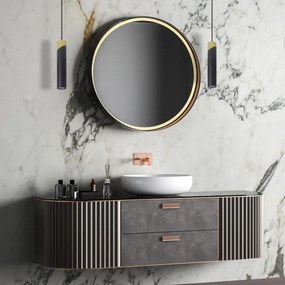 Lustră pe cablu NEO 1xGU10/8W/230V negru/auriu