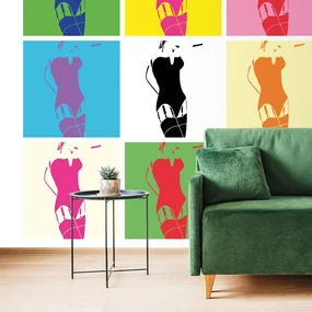 Tapet autoadeziv pop art farmecul femeii
