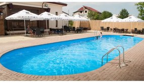 Piscina otel. set complet piscina ovala Caribi din otel galvanizat 1500x500x150 cm