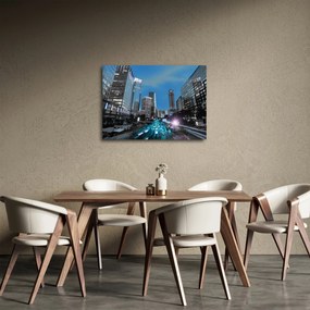 Tablou cu oraș nocturn (70x50 cm)