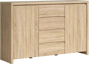 Comoda KASPIAN KOM2D4S, stejar sonoma, PAL, 144x41x92 cm