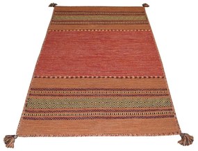 Covor din bumbac Floorita Antique Kilim, 60 x 200 cm, portocaliu