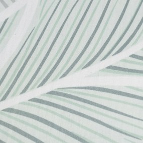 Lenjerie de pat Matex Satin frunze gri , 140 x 200 cm, 70 x 90 cm