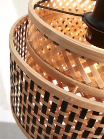 Lustra eco din bambus Bhutan L, tube 25x20 bl/nat