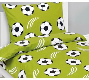 Bellatex Lenjerie de pat din bumbac Junior Fotbal, 140 x 200 cm, 70 x 90 cm