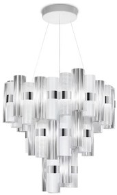 Lustra LED moderna design Art Deco realizata manual LA LOLLO XL White