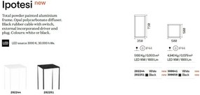 Lampa LED de podea pentru exterior Ipotesi pt h50 negru