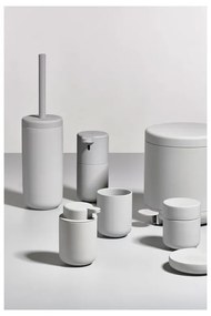 Borcan din gresie cu capac Zona UME, gri deschis