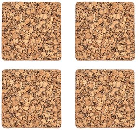 Suporturi de pahare din plută 4 buc. Querco – ZicZac