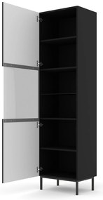Vitrină 1DS Rowanna (Negru). 1125027