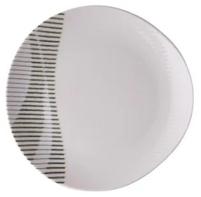 Set de veselă, 24 piese, porțelan multicolor