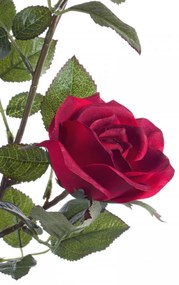 Floare artificiala Isabel Rose, Bizzotto, 51x39x66 cm, rosu