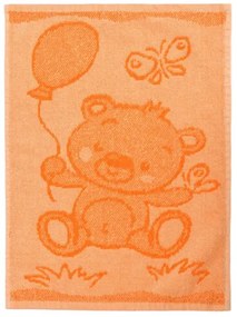 Prosop copii Bear orange, 30 x 50 cm