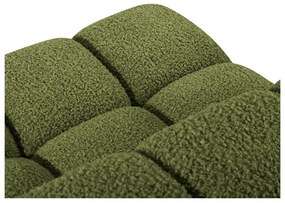 Modul pentru canapea modulară verde cu tapițerie din țesătură bouclé (de mijloc) Bellis – Micadoni Home