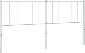 vidaXL Tăblie de pat de schimb metalică, alb, 200 cm