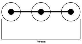 Jupiter 1171 - Lampa suspendata XSARA 3xE27/60W/230V