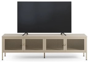 Comodă TV crem din metal 160x50x35 cm Fayna – Marckeric