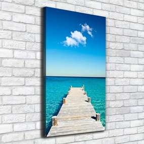 Tablou canvas Debarcader din lemn