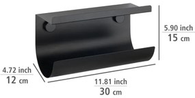 WENKO 71144800 - Suport pentru role JET 30x15 cm, negru