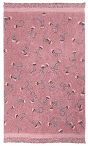 Covor pentru copii roz lavabil/țesut manual din bumbac 140x210 cm English Garden Ash Rose – Lorena Canals