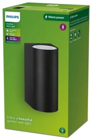 Aplică de exterior Philips NIGHTINGALE 2xGU10/35W/230V IP44