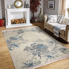 Covor albastru-bej de tip traversă 80x200 cm – Mila Home