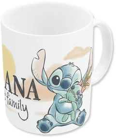 Disney Lilo și Stitch Family cană de porțelan 325 ml (11 oz) în cutie de cadou