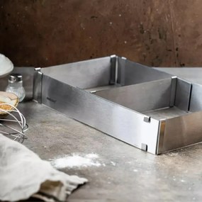 Resigilat: Forma de copt Kinghoff KH 1907, Reglabila 27,5-52,4 cm, Otel inoxidabil, Argintiu