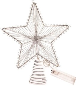 Decorațiune luminoasă argintie cu baterii Startop – Dakls