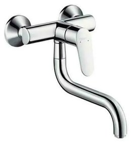 Baterie bucatarie Hansgrohe Focus cu montare pe perete crom