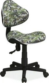 Scaun de birou pentru copii Q-G2 ARMY, multicolor, stofa/plastic, 48x4