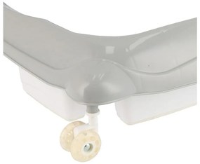 Baby Mix Walker pentru copii cu volan și roți dinsilicon, gri, 50 x 44 x 50 cm