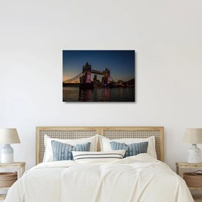 Tablou pe sticlă - Tower bridge (70x50 cm)