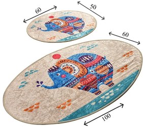 Covorașe de baie 2 buc. 60x100 cm Etnic – Foutastic