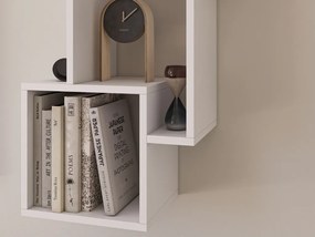 Polita de perete ALITTY 96x46 cm, alba