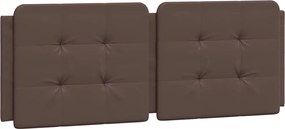 vidaXL Pernă pentru tăblie pat, Zadar, maro, 120 cm, piele artificială