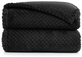 Pătură din microfibră DecoKing Henry, 150 x 200 cm, negru