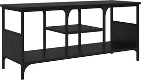 vidaXL Cabinet TV Stejar Negru 100 x 35 x 45 cm