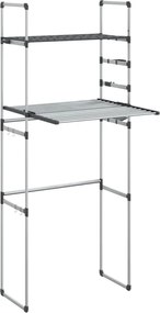 vidaXL Raft pentru mașina de spălat, 77x52x192 cm aluminiu