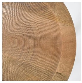 Măsuță din lemn de mango Zuiver Dendron, Ø 60 cm