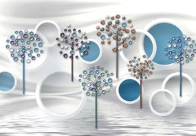 Fototapet - Abstract albastru 3D (147x102 cm)