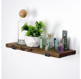 Raft decorativ de perete Dupone 10 (Nuc + negru) . 1093661