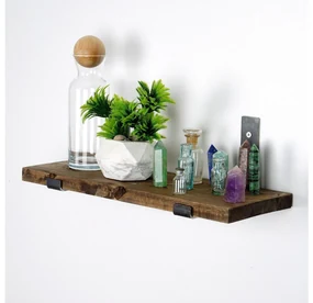 Raft decorativ de perete Dupone 10 (Nuc + negru) . 1093661