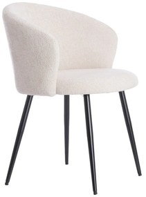 Set de scaune de sufragerie crem 2 buc. din metal Radaja – Light &amp; Living
